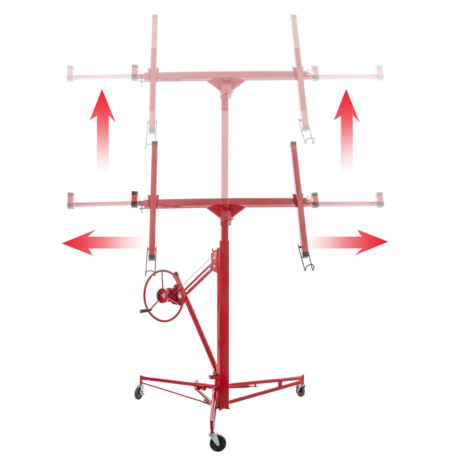 11FT Drywall Panel Lifter 68KG Board Gyprock Plasterboard Hoist Lift ...