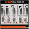 300Pc HSS Helicoil Kit Thread Repair Metric & Imperial Combination Drill Taper