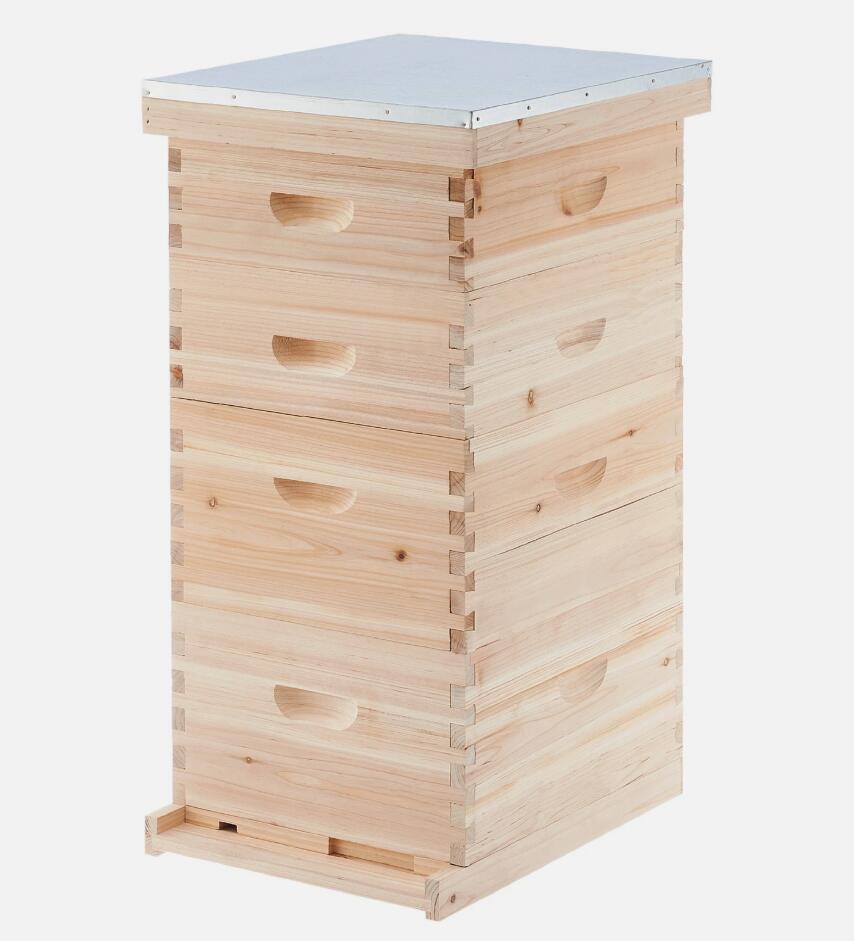40 Frames Wooden Bee Hive Beekeeping Beehive House Honey Comb Frame Kit Garden AU