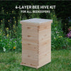 40 Frames Wooden Bee Hive Beekeeping Beehive House Honey Comb Frame Kit Garden AU