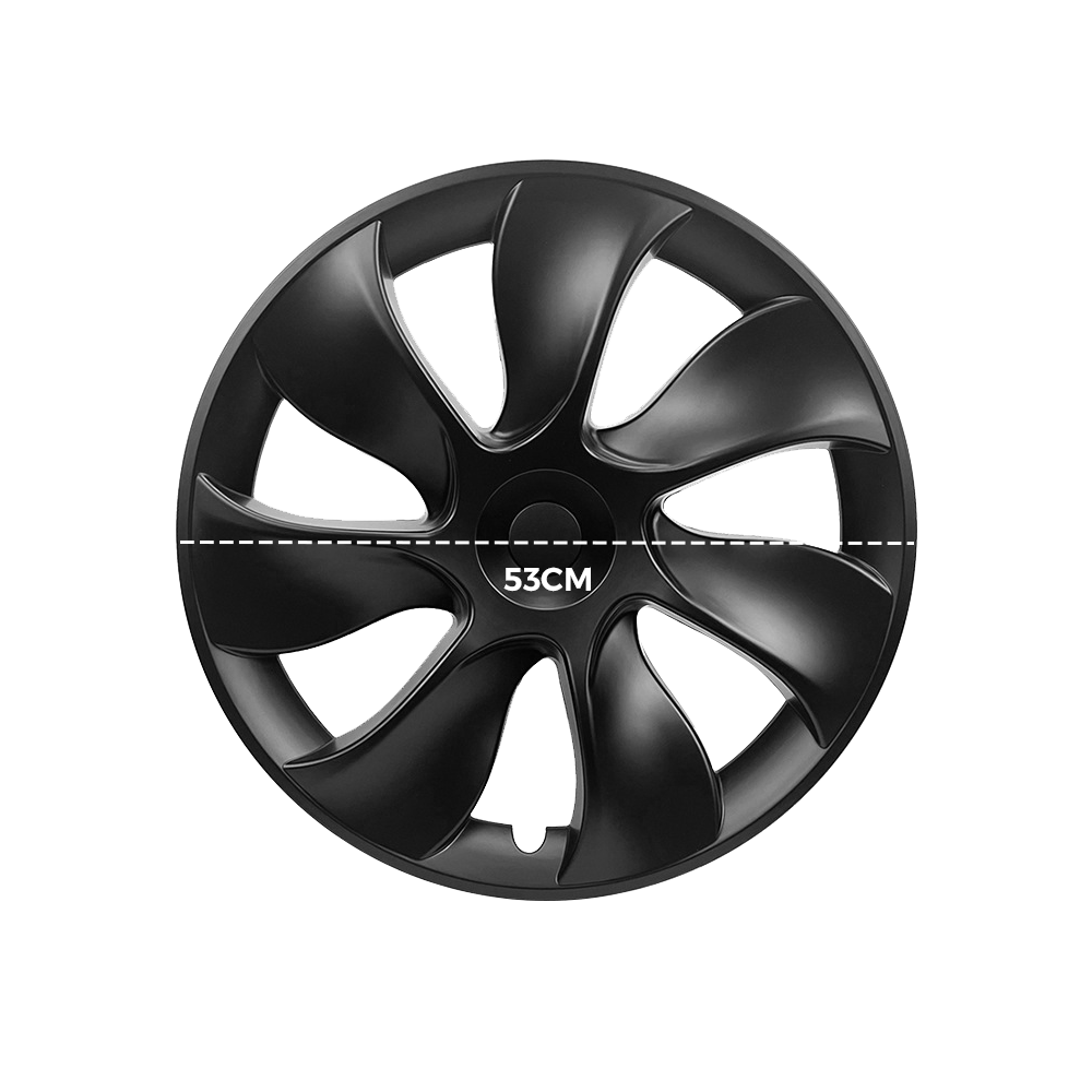 4PCS Wheel Cover Caps For Tesla Model Y 19 Inch Rim Hubcap Hub Cap Matt Black