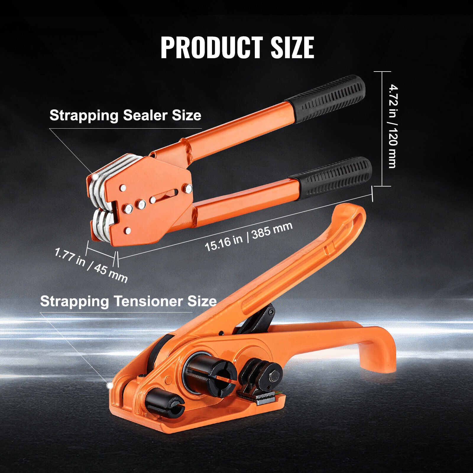 Heavy Duty Packaging Banding Strapping Kit Set Tensioning Tool Tensioner With Sealer 300M
