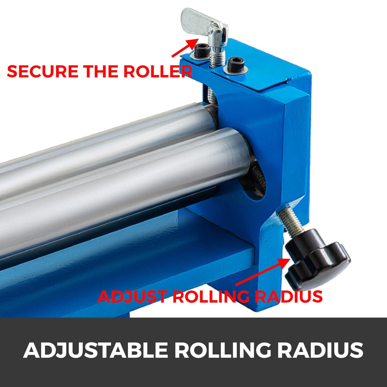 320mm Manual Slip Roll Rolling Machine Solid Metal Sheet Roller Bender