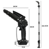 2 In 1 Telescopic Cordless Chainsaw Pole Tool Tree Pruner For Makita 18V Battery