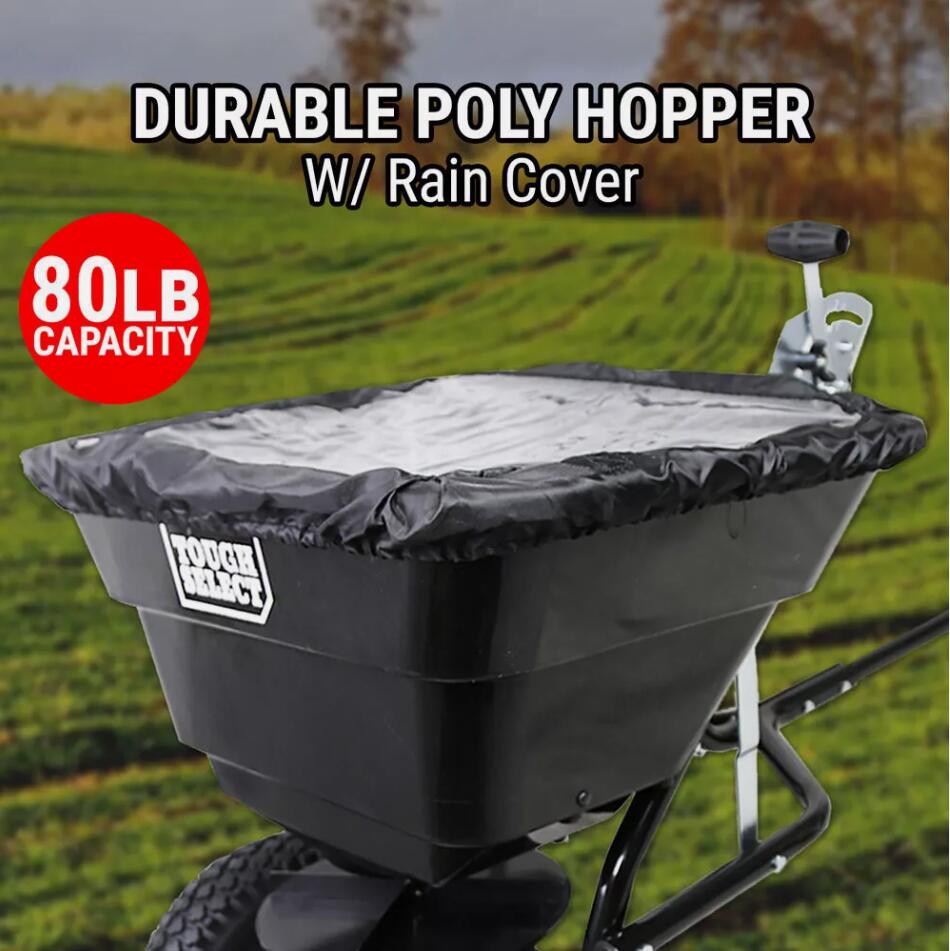 Premium 80LB Tow Behind Spreader 36KG 29L Broadcast Seed Fertiliser Salt Towable Sand