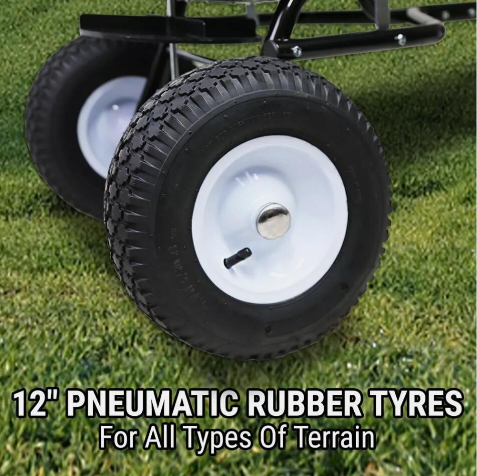 Premium 80LB Tow Behind Spreader 36KG 29L Broadcast Seed Fertiliser Salt Towable Sand