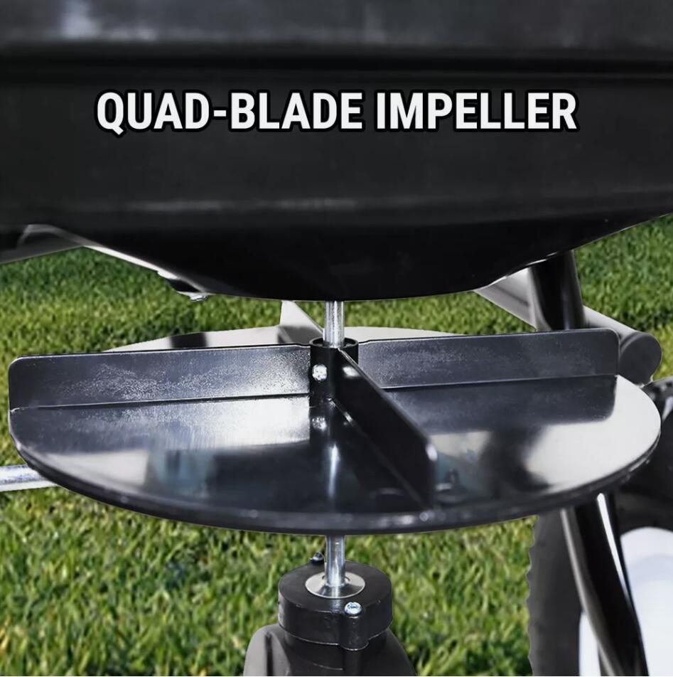 Premium 80LB Tow Behind Spreader 36KG 29L Broadcast Seed Fertiliser Salt Towable Sand