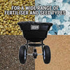 Premium 80LB Tow Behind Spreader 36KG 29L Broadcast Seed Fertiliser Salt Towable Sand