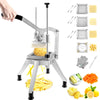 Heavy-Duty Stainless Steel Commercial Vegetable Cutter Dicer Potato Chopper Fries Slicer w/ 4 Blades