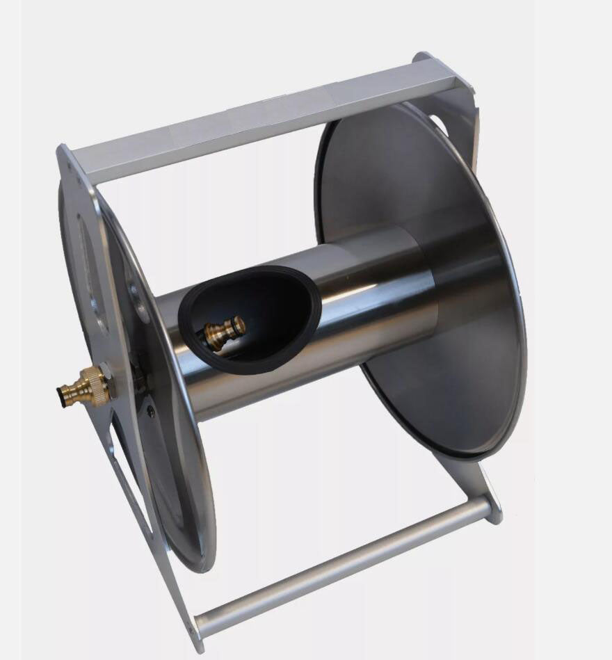 Heavy Duty Stainless Steel Garden Hose Reel -290 mm deep x 280 mm wide