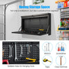 110 cm Foldable Wall Mounted Workbench with Peg Board