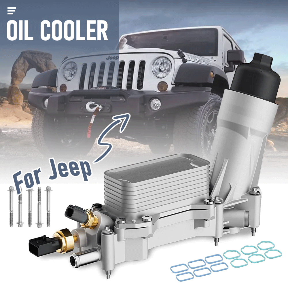 Upgraded Aluminum Engine Oil Cooler Filter For Jeep Grand Cherokee Dodge Journey 3.6
