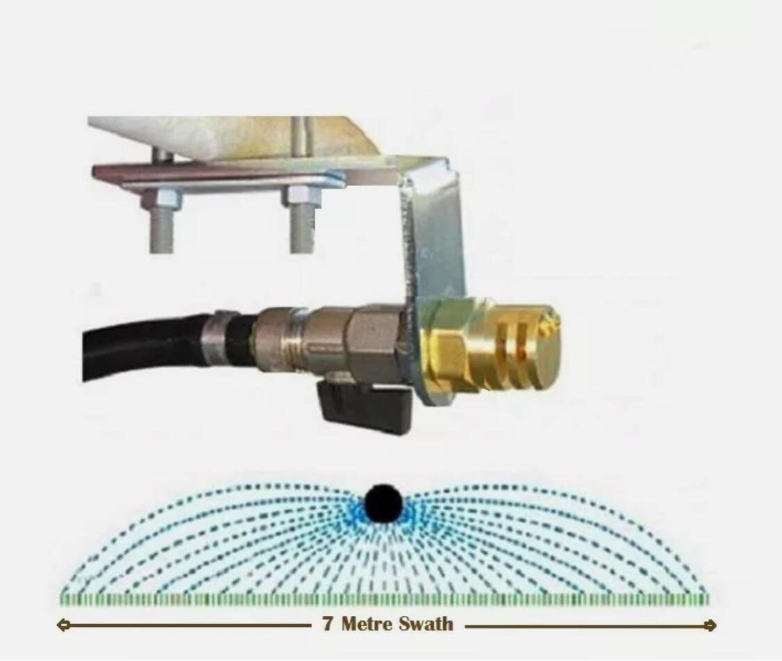 7M Heavy Duty Spray Boomless Nozzle Kit Rapid Spraying Weed Spot Flat
