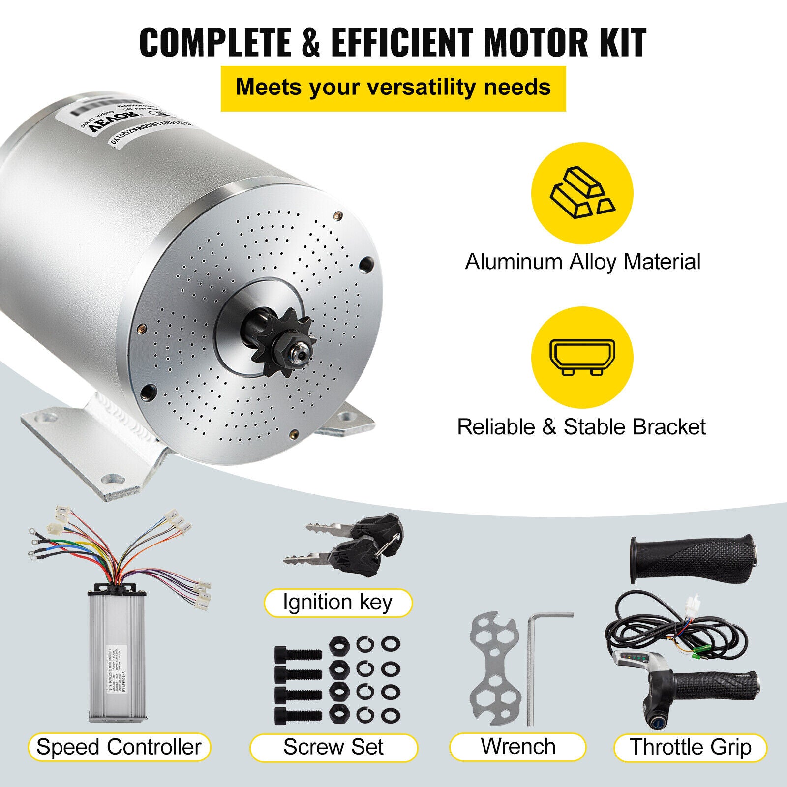 48V 2000W Brushless Electric Motor Controller Kit Go-kart Bicycle