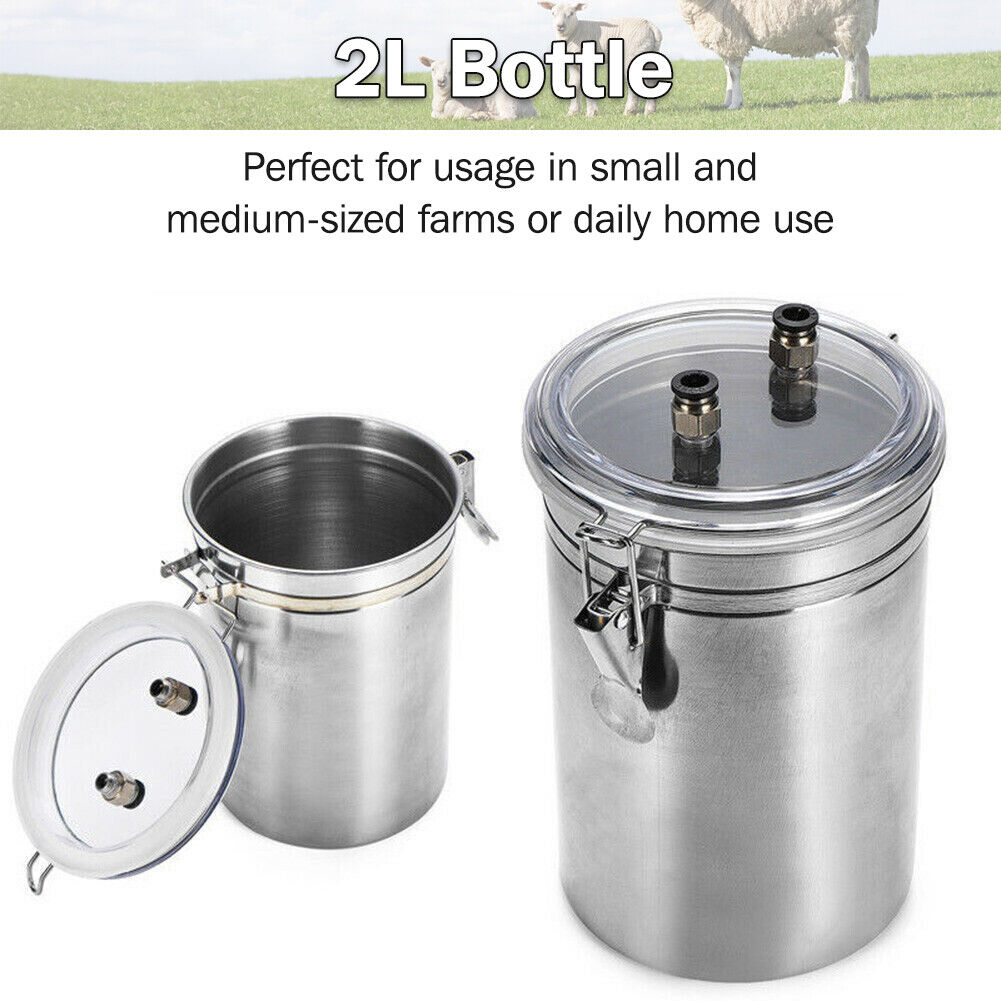 PREMIUM Portable Electric Milking Machine Vacuum Pump Milker- 2L