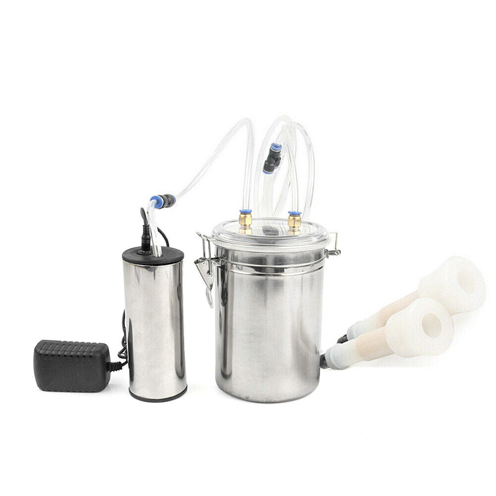 PREMIUM Portable Electric Milking Machine Vacuum Pump Milker- 2L