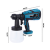 18V Battery Cordless Spray Gun Airless Paint Sprayer with 2 Battery