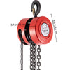2T Heavy Duty Chain Hoist Block and Tackle Load Crane 2M Lifting Pulley Sling Tool