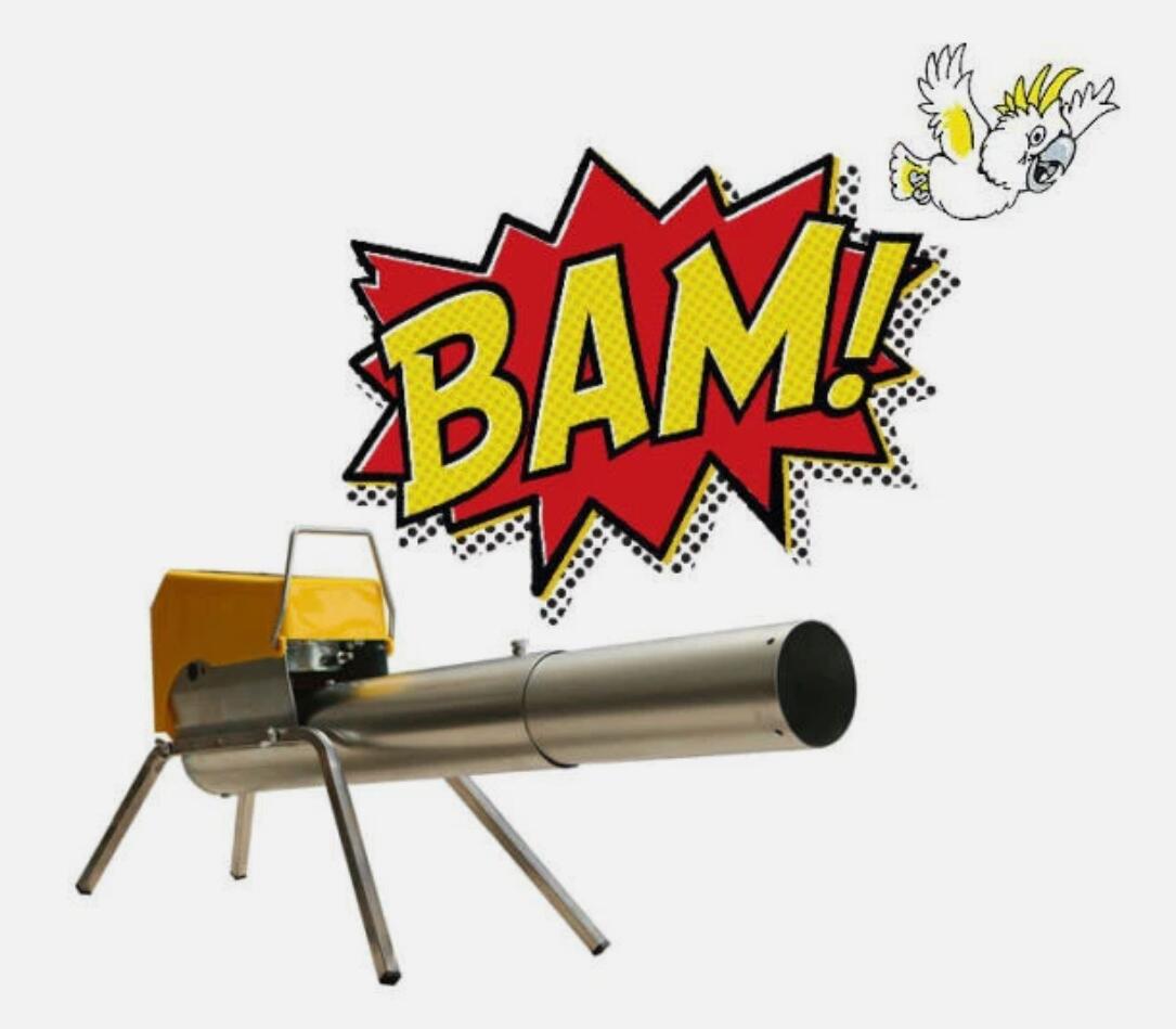 Bird Scare Gun Bird Scarer Noise LPG operated pest Cannon Bird Kangaroo scare Gun AU