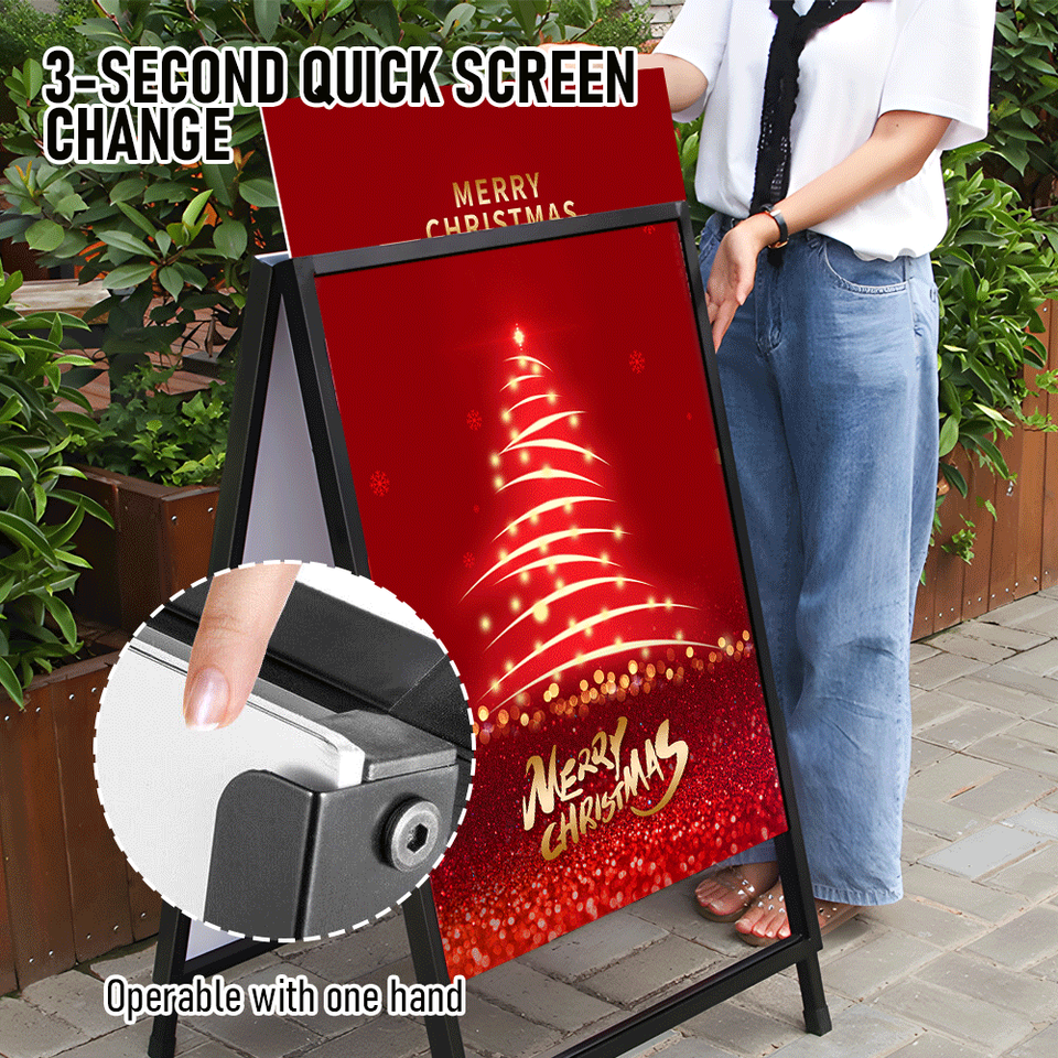 A1 Frame Sign 60x90cm A1 Frame Sign Double Sided Poster Board Outdoor Display Advert ...