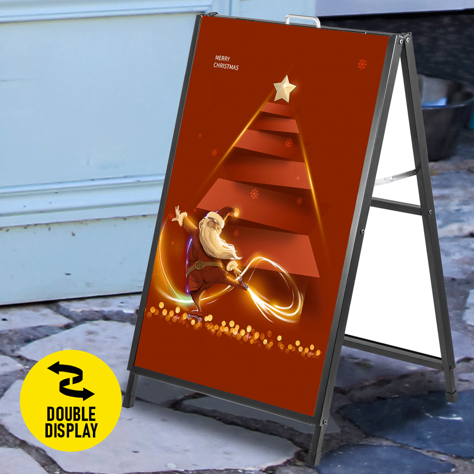 60x90cm A1 Frame Sign Double Sided Poster Board Outdoor Display Advertising