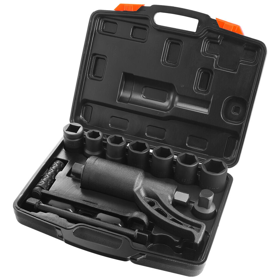 1" Drive 1:58 Lug Nut Remover Torque Multiplier Wrench Set with 8 Sockets