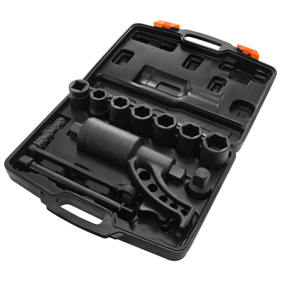 1" Drive 1:64 Lug Nut Remover Torque Multiplier Wrench Set with 8 Sockets
