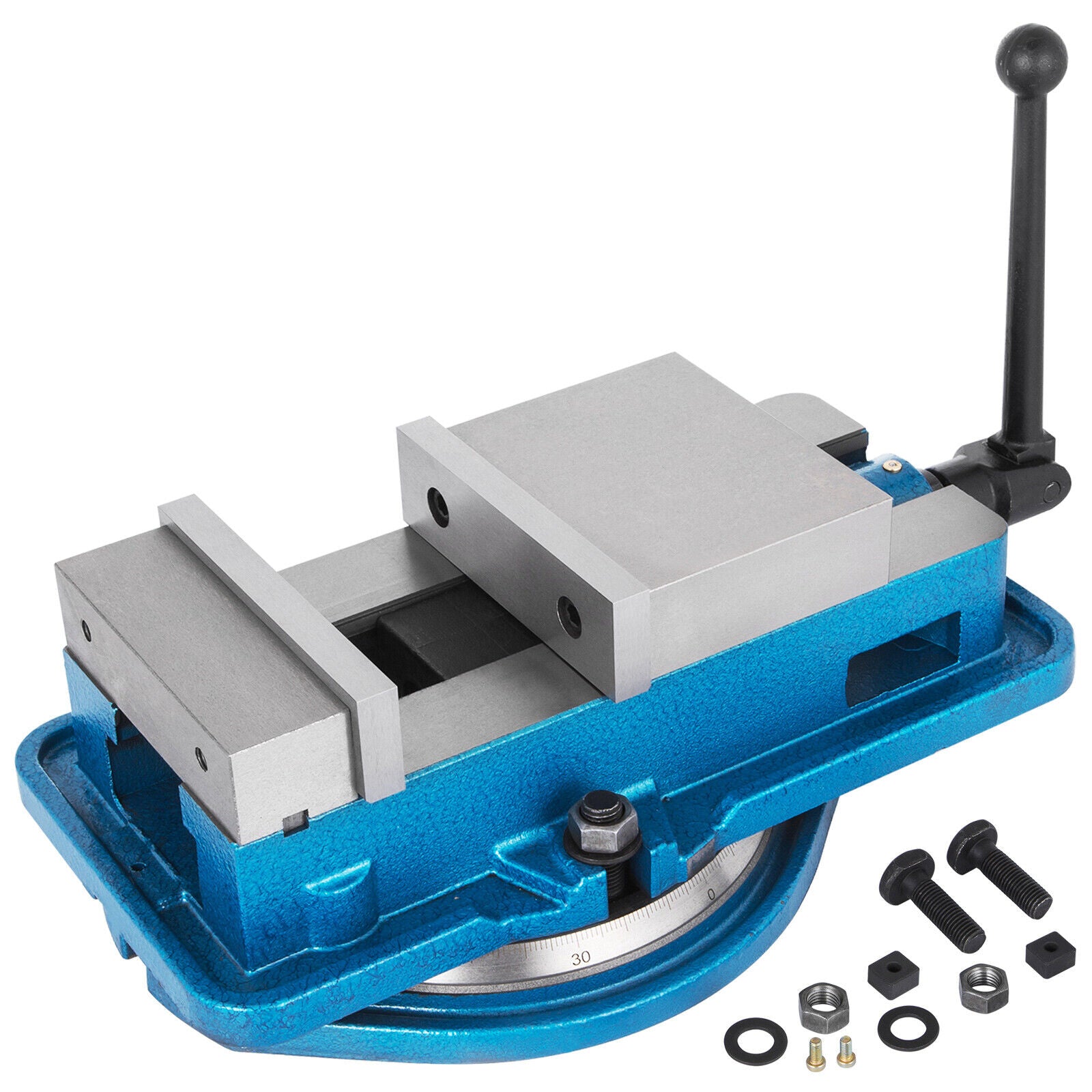 5"/125mm Milling Machine Lockdown Vise with 360° Swivel Base Precision Vise