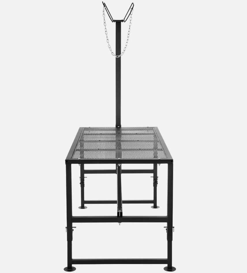 Premium Adjustment 21"-33" Height Livestock Stand Goat Trimming Stand 47x23 in Tabletop