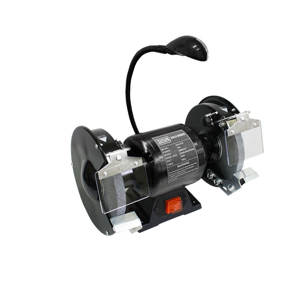 750W 8"  Industrial Bench Grinder 200mm Sharpener Power Tool Knife Chisel Grinding