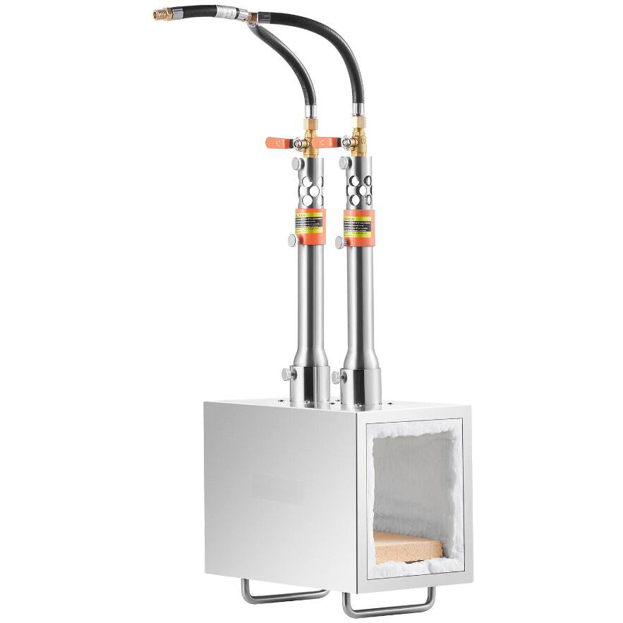Upgraded Premium 1427℃ Portable 2 Burner Propane Forge Farrier Knife Metal Square NEW