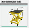 Heavy Duty 550KG Manual Scissor Lift Hydraulic Cart Table AU