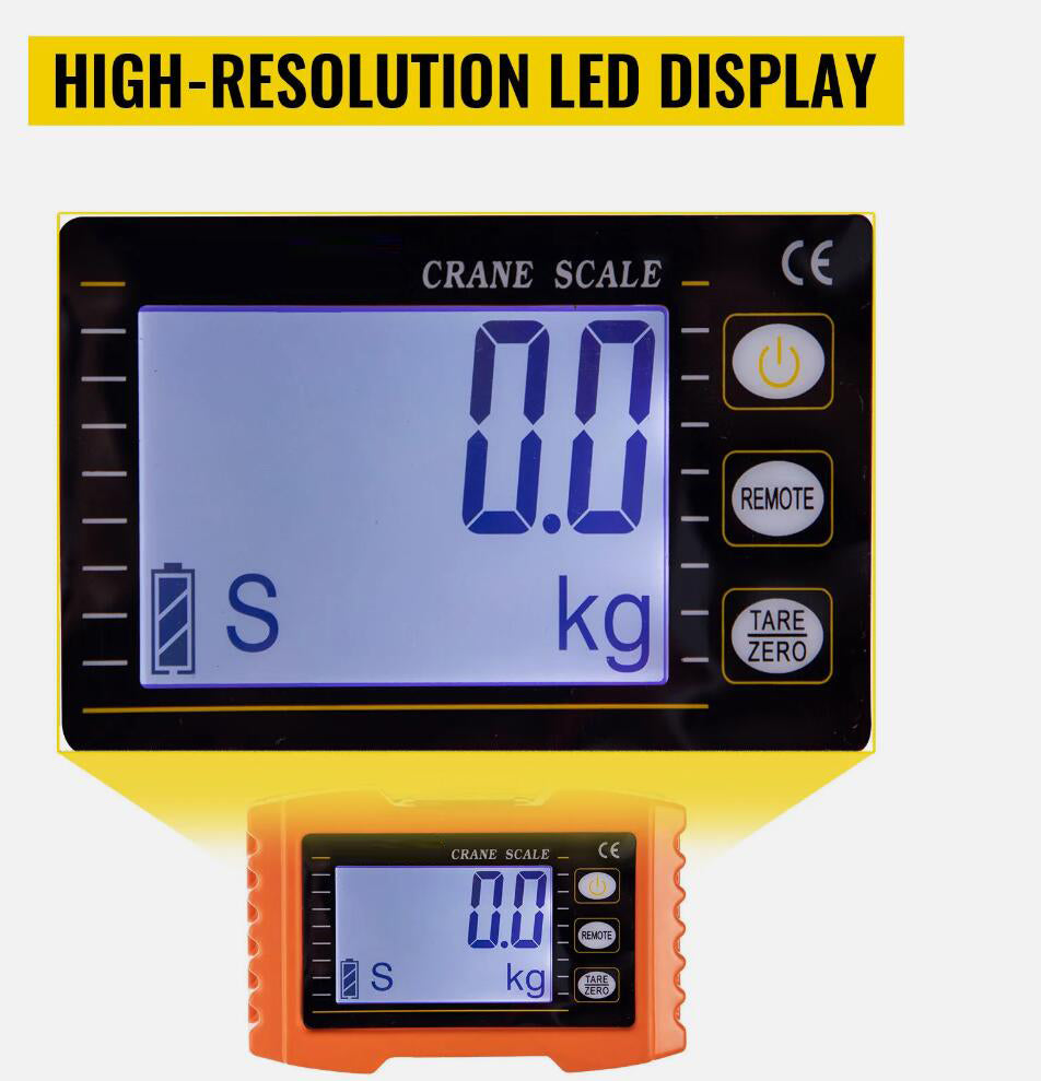 Heavy Duty 1000KG Digital Hanging Scale High Precision Crane Scale AU