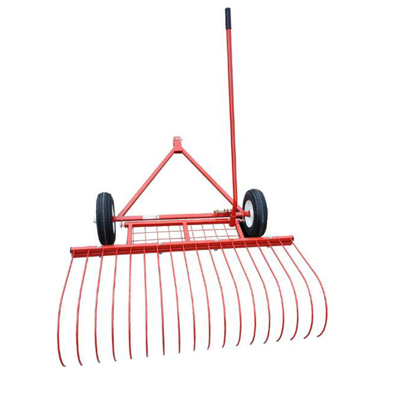 4' Oversize Premium ATV Stick Rake 1200mm Wide Round Spring Steel AU