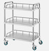 Heavy Duty 3-Layer Stainless Steel Lab Rolling Cart Medical Dental Lab Serving Cart AU