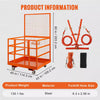 1400lbs Stability and Security Forklift Safety Cage Work Platform With Wheels for Aerial