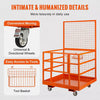 1400lbs Stability and Security Forklift Safety Cage Work Platform With Wheels for Aerial