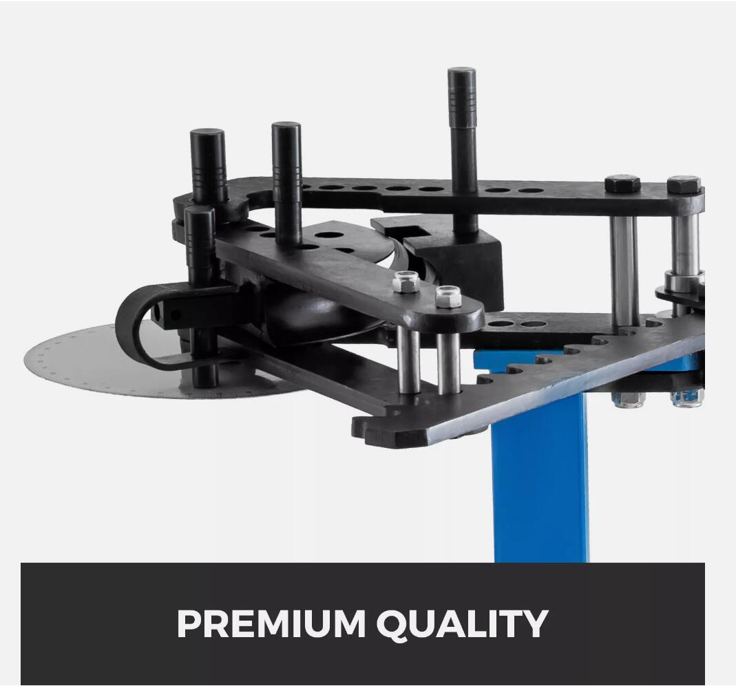 Heavy Duty 240° Portable Tube And Pipe Bender Mandrel Rotary Draw Bending With 3 Dies