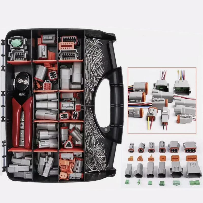Deutsch DT Connector Plug Kit With Genuine Deutsch Crimp Tool Auto Marine 1800PCS