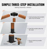 4PCS 4''x4'' Enhanced Pergola Bracket Kit inner 3.6x3.6 3-Way Woodworks DIY Post AU