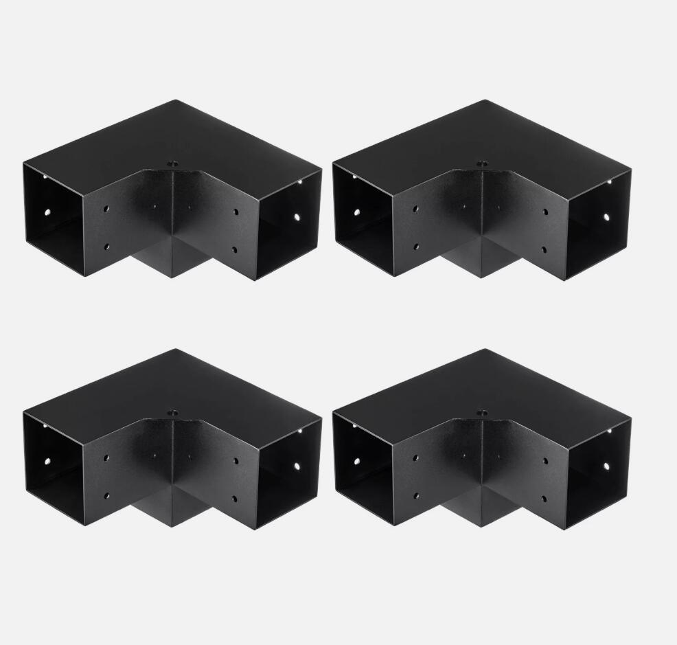 4PCS 4''x4'' Enhanced Pergola Bracket Kit inner 3.6x3.6 3-Way Woodworks DIY Post AU