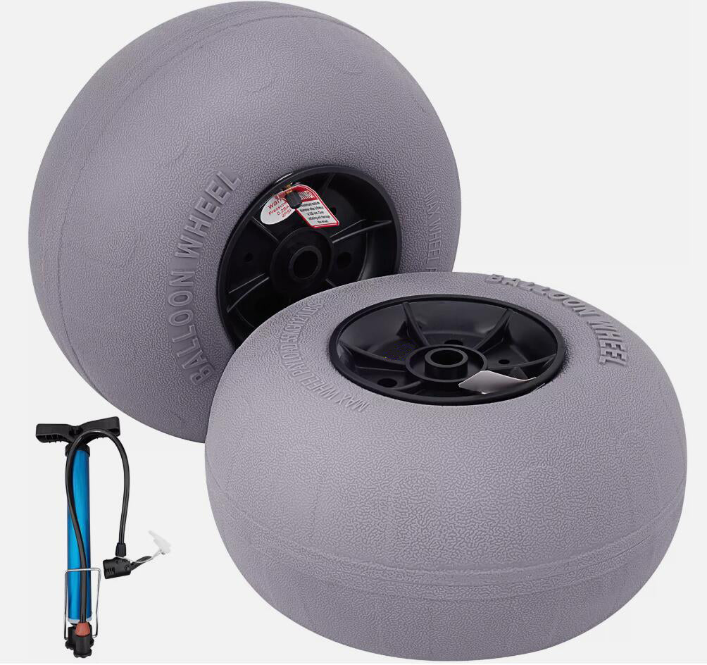 2PCS 13" TPU 121 LBS Load Capacity Balloon Beach Wheels Beach Tires Heavy Duty