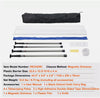 10 Ft Durable Dust Barrier Poles System with Four Adjustable Telescoping Poles AU