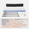 12 Ft Durable Dust Barrier Poles System with Four Adjustable Telescoping Poles AU