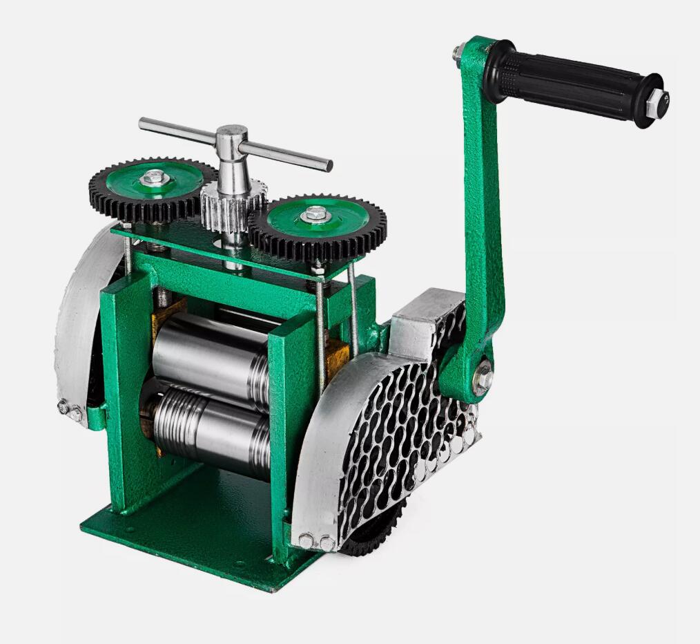 85mm Heavy Duty Manual Rolling Mill Jewellery Roll Machine Combination