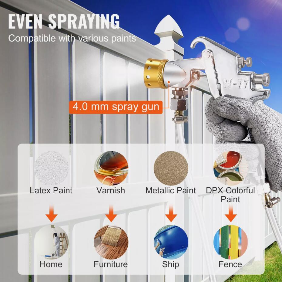 Upgraded 30 L/7.5 gal Automatic Stirring 70 psi Adjustable Spray Paint Pressure Pot Tank