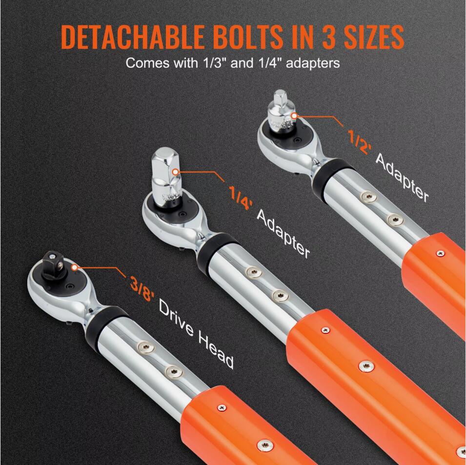 Heavy Duty Adjustable Digital Torque Wrench Torque Wrench 3/8" Drive 3.7-37 ft.lb