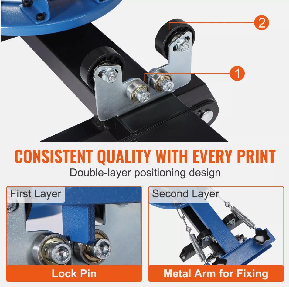 High-quality 4 Color 2 Station Silk Screening Screenprint Press Screen Printing Machine AU