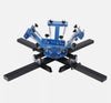 High-quality 4 Color 4 Station Silk Screening Screenprint Press Screen Printing Machine
