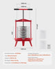 Heavy Duty 14L Stainless Steel Fruit Wine Press Manual Press for Wine Making 3.69 Gal